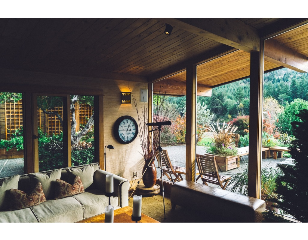 Interieur de maison en bois