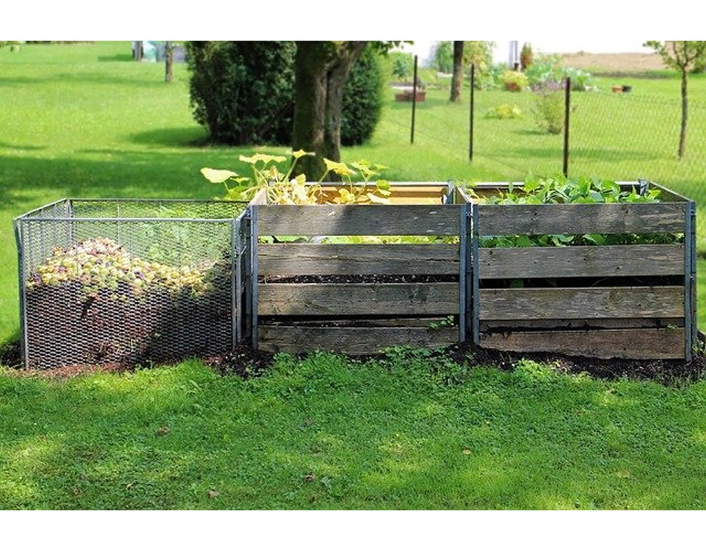 Un composteur et un récupérateur d'eau